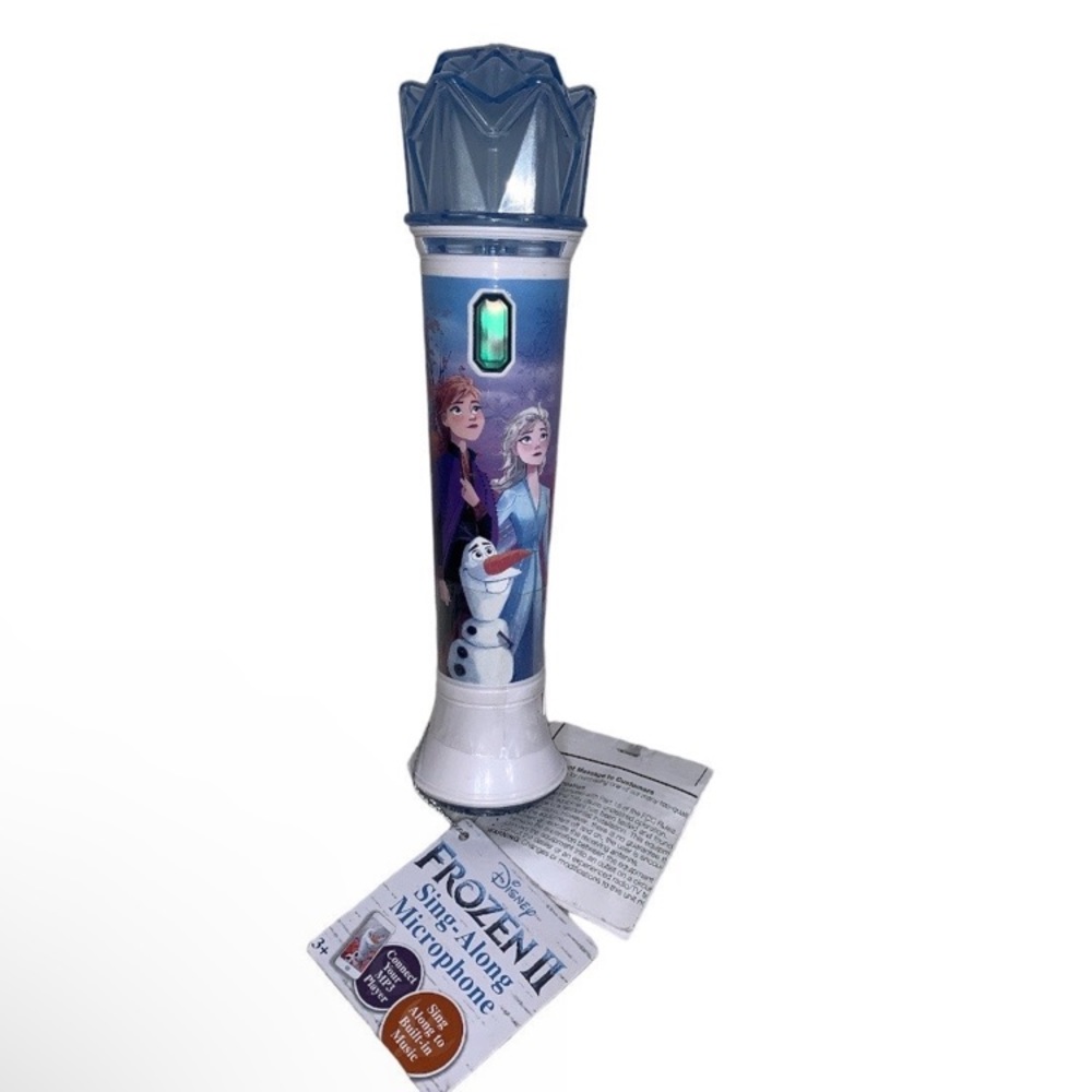 Disney Frozen 2 Karaoke Sing Along Microphone for Kids, Built in Music, Flashing